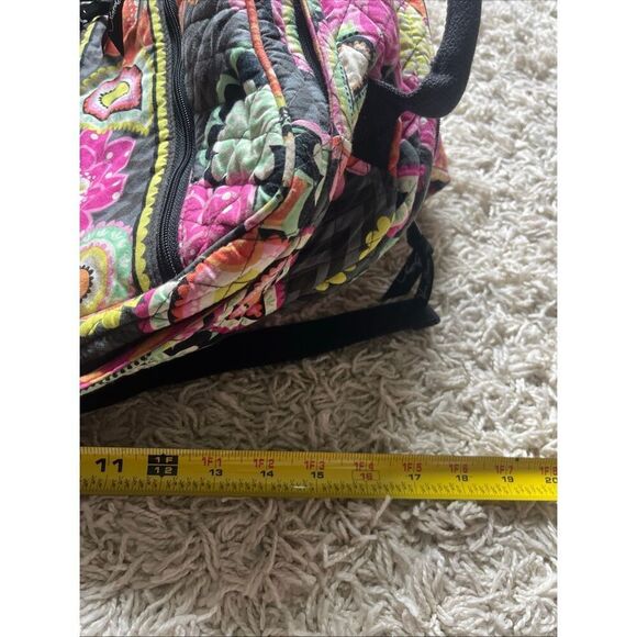 Vera Bradley Quilted Campus Backpack Ziggy Zinnia Pattern (Ret) Multi Cotton EUC - Picture 7 of 16